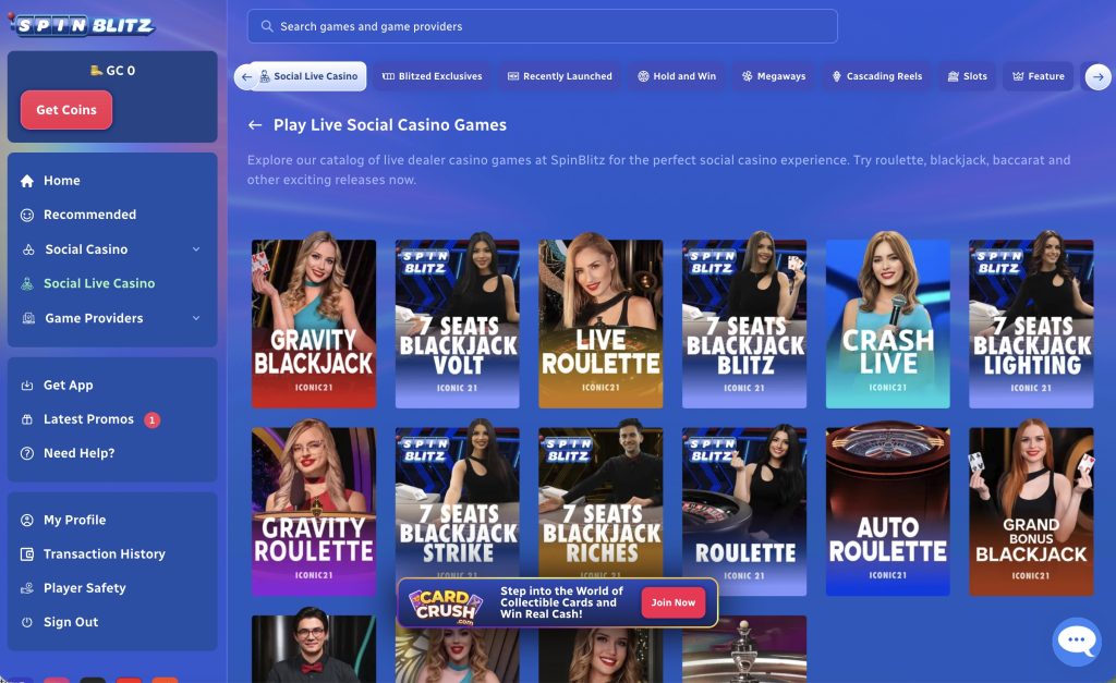 Spinblitz Sweeps Casino